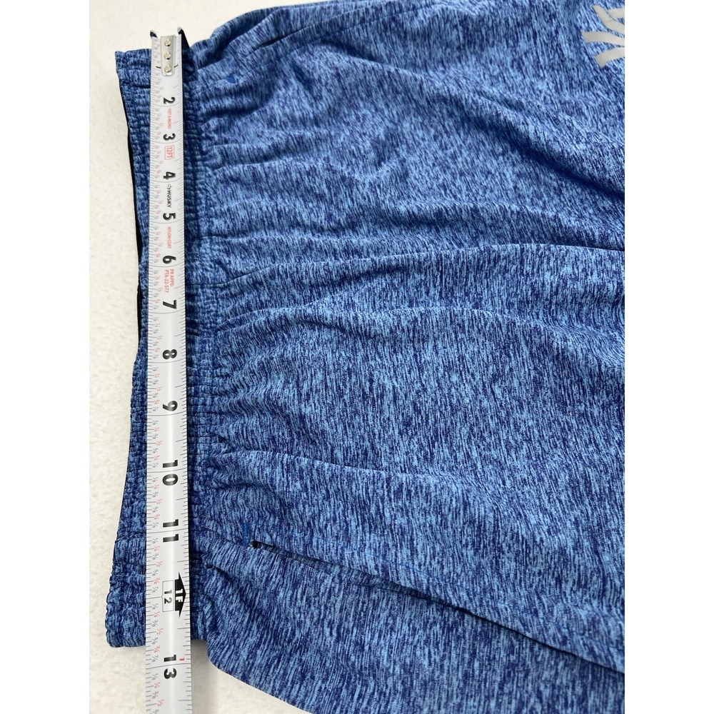YoungLA Shorts Mens Medium Blue Heather Stretch Zip Pockets Active Training Gym - Picture 11 of 11